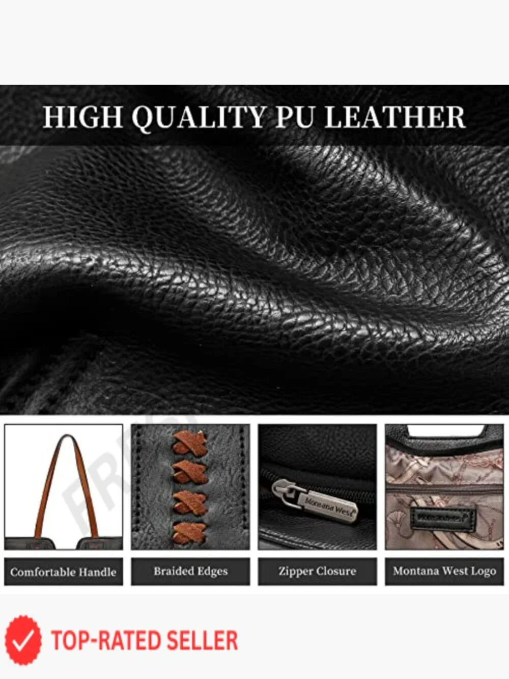 Oversized Hobo Tote Bag Top Handle Satchel Purse Faux Leather Work Casual
